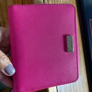 Cute Kate Spade wallet in pink 5” x 4”